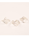 3er-Set Fingerring 'Gebogen' Thumbnail 1