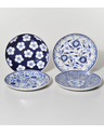 4er-Set Dessertteller 'Printmix Blue' Thumbnail 1