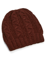 Bonnet motif tresse, Bordeaux, OS Thumbnail 1