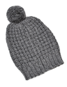 Bonnet Pompom, Gris, OS Thumbnail 1