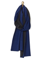 Schal Jacquard, Navy und Schwarz, OS Thumbnail 1
