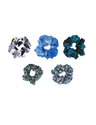 Scrunchie  in Blautönen 5er Set Thumbnail 1